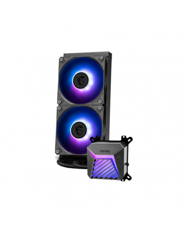 Жидкостная система охлаждения MSI MAG CORELIQUID A15 240 2x ARGB Fan, ARGB Block 