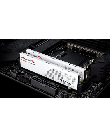 Модуль памяти DDR5 G.SKILL RIPJAWS S5 32GB (2x16GB) 5200MHz CL40 (40-40-40-83) 1.1V / F5-5200J4040A16GX2-RS5W / White