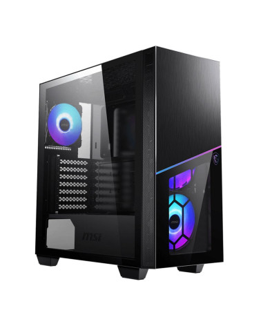 Bad Pac Корпус для ПК MSI  MPG SEKIRA 100R Mid-Tower, E-ATX, 2xUSB 3.0, 1xUSB-C, 4x120mm ARGB Fan,Tempered Glass Window (727505)