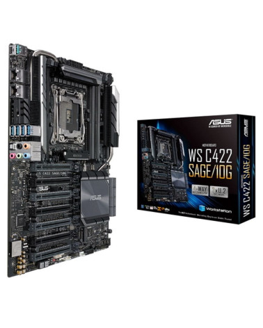 Материнская плата ASUS WS C422 SAGE/10G LGA2066 CEB 8xDDR4 7xPCIEx16 2xM.2 USB-C 2x10GLAN 3