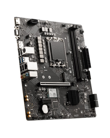 Материнская плата MSI PRO H610M-G WIFI DDR4 H610, LGA1700, 2*DDR4, 1*PCIEx16, 1*PCIEx1, 1*M.2, 4*USB3.2Gen1, 6*USB2.0, 4*SATA3.0
