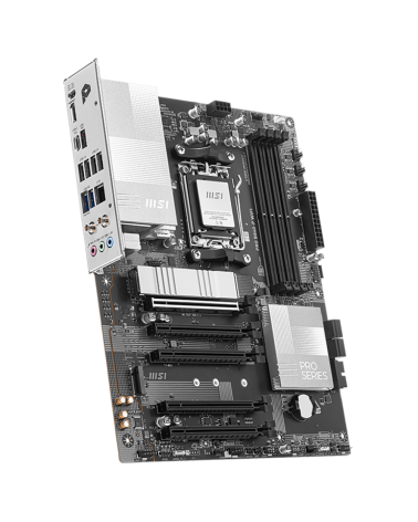 Материнская плата MSI PRO B840-P WIFI B840, AM5, 4*DDR5, 5*PCIEx16, 2*M.2, 2*TypeC, 1*USB3.2Gen2, 4*USB3.2Gen1, 8*USB2.0, 4*SATA