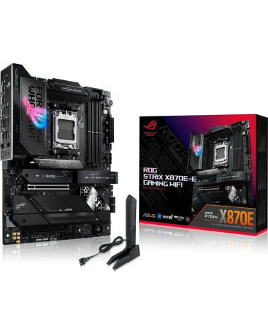 Материнская плата ASUS ROG STRIX X870E-E GAMING WIFI AM5 ATX 4xDDR5 2xPCIEx16 5xM.2 2xUSB-C HDMI 5GLAN Wi-Fi 7