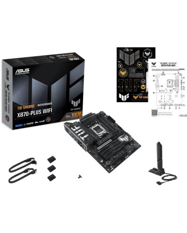 Материнская плата ASUS TUF GAMING X870-PLUS WIFI AM5 ATX 4xDDR5 2xPCIEx16 4xM.2 2xUSB-C HDMI 2.5GLAN Wi-Fi 7