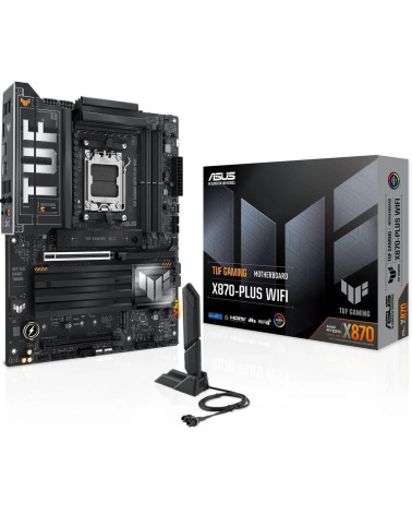 Материнская плата ASUS TUF GAMING X870-PLUS WIFI AM5 ATX 4xDDR5 2xPCIEx16 4xM.2 2xUSB-C HDMI 2.5GLAN Wi-Fi 7
