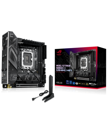 Материнская плата ASUS ROG STRIX B860-I GAMING WIFI LGA1851 mini-ITX 2xDDR5 PCIEx16 2xM.2 Thunderbolt USB-C DP HDMI 2.5GLAN Wi-F