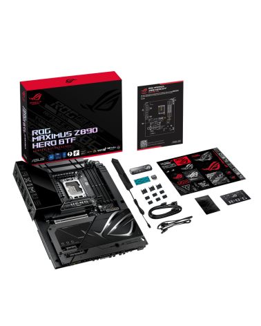 Материнская плата ASUS ROG MAXIMUS Z890 HERO BTF LGA1851 ATX 4хDDR5 PCIEx16 PCIEx4 PCIEx1 6xM.2 2xThunderbolt USB-C HDMI 2.5GLAN