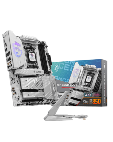 Материнская плата MSI MPG B850 EDGE TI WIFI B850, AM5, 4*DDR5, 3*PCIEx16, 4*M.2, 3*TypeC, 2*USB3.2Gen2, 1*USB3.2Gen1, 4*USB2.0, 