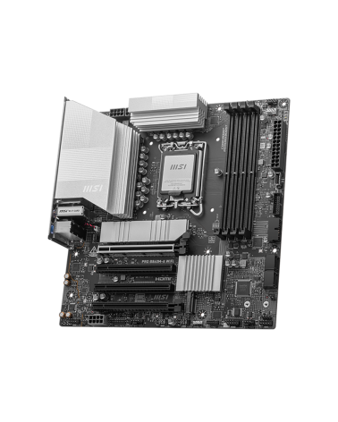 Материнская плата MSI PRO B860M-A WIFI B860, LGA1851, 4*DDR5, 4*PCIEx16, 3*M.2, 2*TypeC, 3*USB3.2Gen2, 6*USB3.2Gen1, 2*USB2.0, 4