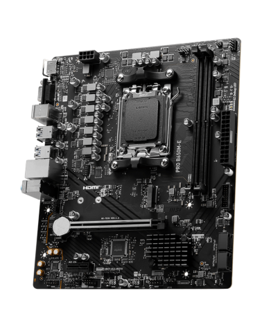 Материнская плата MSI PRO B650M-E B650, AM5, 2*DDR5, 1*PCIEx16, 1*PCIEx1, 1*M.2, 6*USB3.2Gen1, 6*USB2.0, 4*SATA3.0, 1G, VGA, HDM