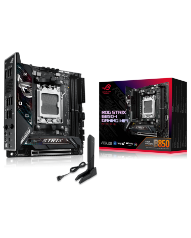 Материнская плата ASUS ROG STRIX B850-I GAMING WIFI AM5 mini-ITX 2xDDR5 PCIEx16 2xM.2 2xUSB-C HDMI 2.5GLAN WIFI 7