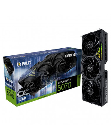 Видеокарта Palit RTX5070 GAMINGPRO OC 12GB GDDR7 192bit 3xDP HDMI 3FAN RTL