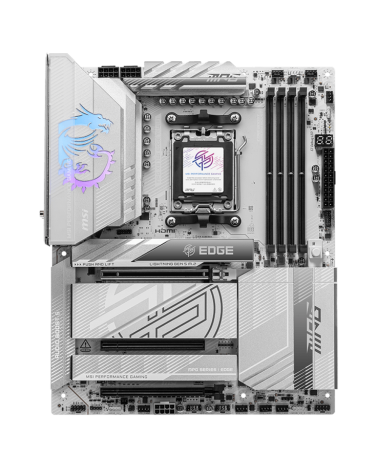 Материнская плата MSI MPG X870E EDGE TI WIFI X870E, AM5, 4*DDR5, 3*PCIEx16, 4*M.2, 3*TypeC, 5*USB3.2Gen2, 4*USB3.2Gen1, 4*USB2.0