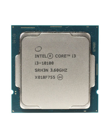 Центральный Процессор Intel Core i3-10100 OEM (Comet Lake, 14nm, C4/T8, Base 3,60GHz, Turbo 4,30GHz, UHD 630, L3 6Mb, TDP 65W, S
