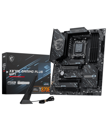 Материнская плата MSI X870E GAMING PLUS WIFI X870E, AM5, 4*DDR5, 3*PCIEx16, 1*PCIEx1, 3*M.2, 2*TypeC, 2*USB3.2Gen2, 6*USB3.2Gen1