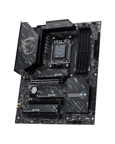Материнская плата MSI X870E GAMING PLUS WIFI X870E, AM5, 4*DDR5, 3*PCIEx16, 1*PCIEx1, 3*M.2, 2*TypeC, 2*USB3.2Gen2, 6*USB3.2Gen1