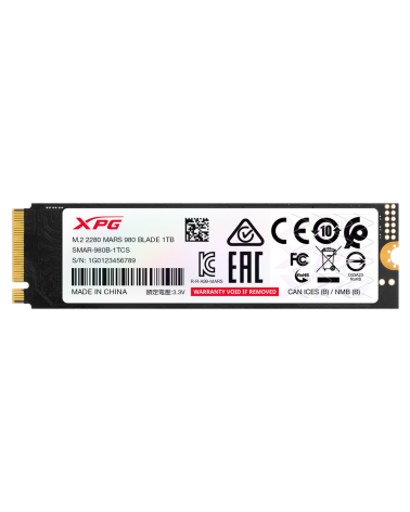 Твердотельный накопитель SSD ADATA M.2 2280 1TB XPG MARS 980 BLADE PCIe 5.0 x4