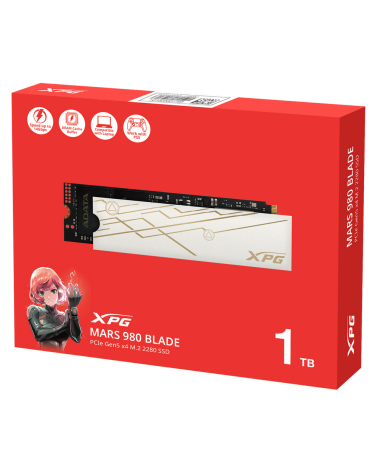 Твердотельный накопитель SSD ADATA M.2 2280 1TB XPG MARS 980 BLADE PCIe 5.0 x4