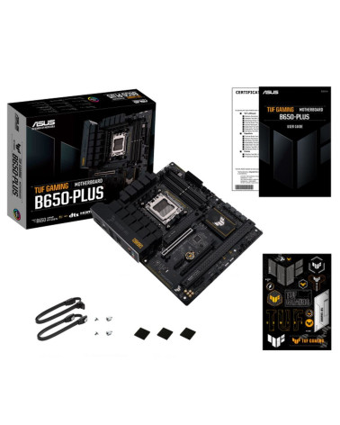 Материнская плата ASUS TUF GAMING B650-PLUS AM5 ATX 4xDDR5 2xPCIEx16 2xPCIEx1 3xM.2 2xUSB-C DP HDMI 2.5GLAN (90MB1BY0-M0EAY0)