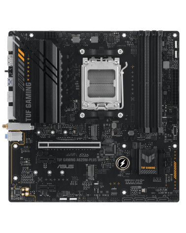 Материнская плата ASUS TUF GAMING A620M-PLUS WIFI AM5 mATX 4xDDR5 PCIEx16 2xPCIEx1 2xM.2 2xDP HDMI 2.5GLAN Wi-Fi 6