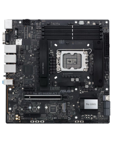 Материнская плата ASUS PRO WS W680M-ACE SE LGA1700 mATX 4xDDR5 PCIEx16 PCIEx4 PCIEx1 2xM.2 USB-C DP HDMI VGA 2х2.5GLAN