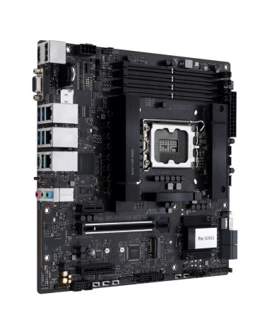 Материнская плата ASUS PRO WS W680M-ACE SE LGA1700 mATX 4xDDR5 PCIEx16 PCIEx4 PCIEx1 2xM.2 USB-C DP HDMI VGA 2х2.5GLAN