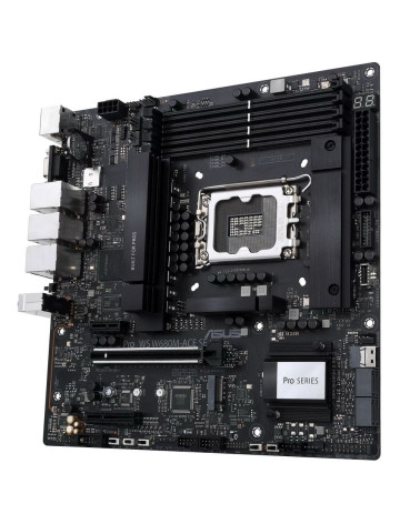 Материнская плата ASUS PRO WS W680M-ACE SE LGA1700 mATX 4xDDR5 PCIEx16 PCIEx4 PCIEx1 2xM.2 USB-C DP HDMI VGA 2х2.5GLAN