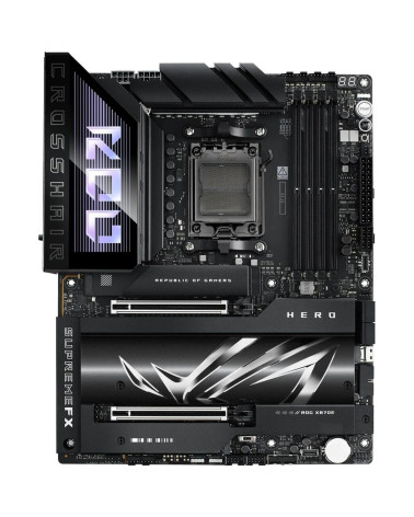 Материнская плата ASUS ROG CROSSHAIR X870E HERO AM5 ATX 4xDDR5 2xPCIEx16 5xM.2 4xUSB-C HDMI 2.5GLAN 5GLAN Wi-Fi 7