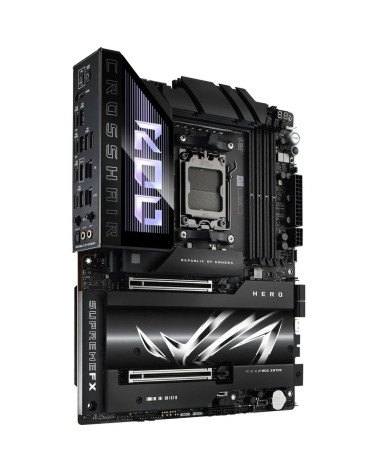 Материнская плата ASUS ROG CROSSHAIR X870E HERO AM5 ATX 4xDDR5 2xPCIEx16 5xM.2 4xUSB-C HDMI 2.5GLAN 5GLAN Wi-Fi 7