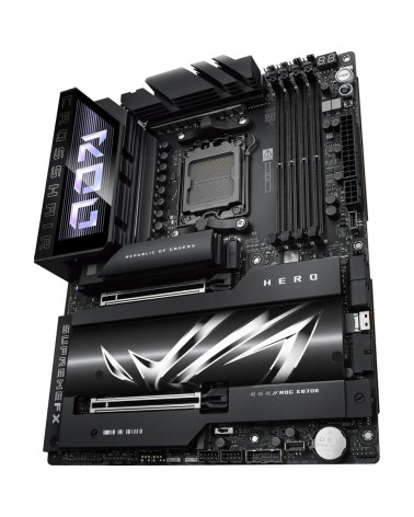 Материнская плата ASUS ROG CROSSHAIR X870E HERO AM5 ATX 4xDDR5 2xPCIEx16 5xM.2 4xUSB-C HDMI 2.5GLAN 5GLAN Wi-Fi 7