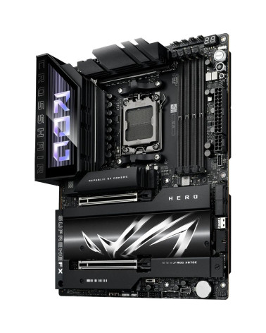 Материнская плата ASUS ROG CROSSHAIR X870E HERO AM5 ATX 4xDDR5 2xPCIEx16 5xM.2 4xUSB-C HDMI 2.5GLAN 5GLAN Wi-Fi 7