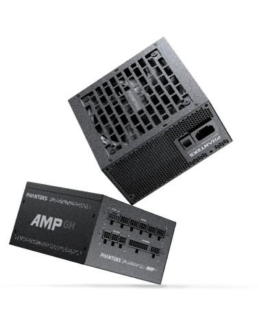 Блок питания PHANTEKS AMP GH 850W (80 Plus Gold, ATX 3.1, PCIe 5.1, APFC, 120mm Fan, Fully Modular, Black) / PH-P850GH_BK01