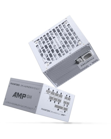 Блок питания PHANTEKS AMP GH 1000W (80 Plus Platinum, ATX 3.1, PCIe 5.1, APFC, 120mm Fan, Fully Modular, White) / PH-P1000GR_WT0