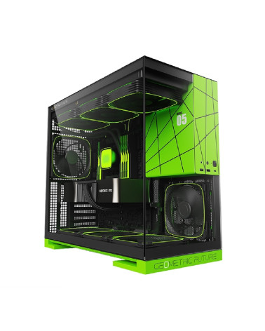 Корпус Geometric Future Model 5 NV Style Limited Edition with fans / mid tower, E-ATX / 5x140mm ARGB fans / 1AM5WKNV01100