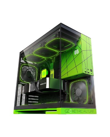 Корпус Geometric Future Model 5 NV Style Limited Edition with fans / mid tower, E-ATX / 5x140mm ARGB fans / 1AM5WKNV01100