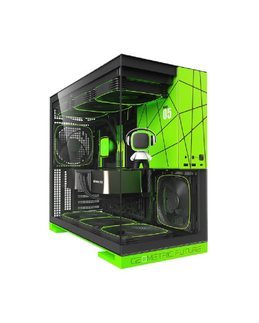 Корпус Geometric Future Model 5 NV Style Limited Edition with fans / mid tower, E-ATX / 5x140mm ARGB fans / 1AM5WKNV01100