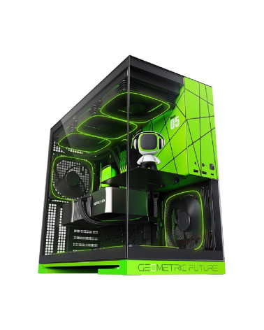 Корпус Geometric Future Model 5 NV Style Limited Edition with fans / mid tower, E-ATX / 5x140mm ARGB fans / 1AM5WKNV01100
