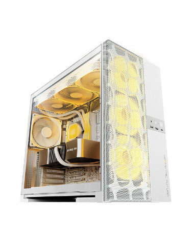 Корпус Geometric Future Model 5 Vent White with fans / mid tower, E-ATX / 5x140mm ARGB fans / 1AM5VTWT01100