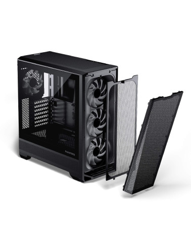 Корпус PHANTEKS Eclipse G400A, Black, 4x140mm ARGB Fan + ARGB Strip, боковая панель Tempered Glass, Mid-Tower / PH-EC400GA_DBK01