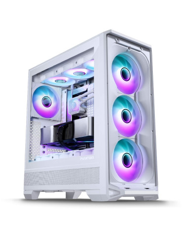 Корпус PHANTEKS Eclipse G400A, White, 4x140mm ARGB Fan + ARGB Strip, боковая панель Tempered Glass, Mid-Tower / PH-EC400GA_DMW01