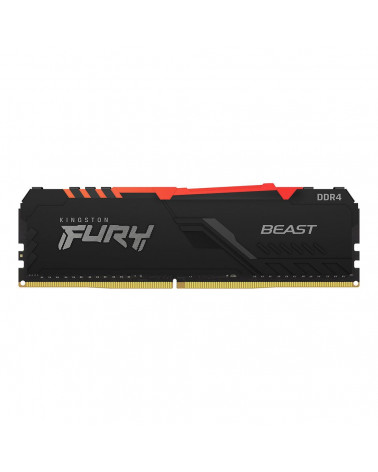 Модуль памяти Kingston FURY Beast Black RGB Gaming Memory KF432C16BBA/16 16GB DDR4 3200 DIMM Non-ECC, CL16, 1.35V, 2Gx8, RTL (31