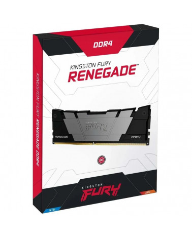Модуль памяти Kingston 8GB DDR4 4000 FURY Renegade Black XMP Non-ECC Unbuffered DIMM (Single Module) 1RX8 19-23-23 1.35V 288-pin