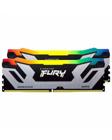 Модуль памяти Kingston KF584CU40RSAK2-48 48GB DDR5 8400 CUDIMM FURY Renegade Silver/Black RGB Gaming Memory Non-ECC, CL40, 1.45V