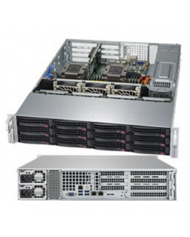 Платформа системного блока SuperMicro SYS-6029P-WTRT 2U, 2xLGA3647, 12xDDR4, up to 12x3.5 (8xSAS/SATA + 4SAS/SATA/NVMe), 1xM.2 P