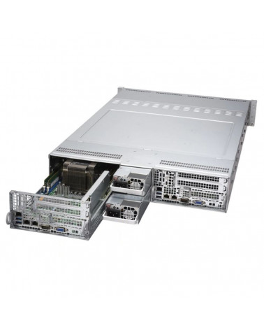 Платформа системного блока SuperMicro SYS-6029TR-DTR 2*node 2*LGA3647, C621, 8*DDR4(2933, 6*3.5" HS SATA3, 2*PCIE, 2*Glan, IPMI 