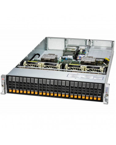 Платформа системного блока SuperMicro SYS-221H-TN24R 2U Hyper with 24 hot-swap 2.5" NVMe/SAS/SATA bays and 4 PCIe 5.0 x16 slots 