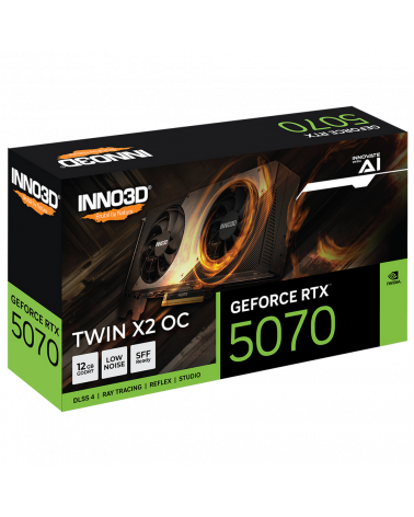 Видеокарта INNO3D RTX5070 TWIN X2 ОС 12GB GDDR7 192bit 3xDP HDMI 2FAN RTL