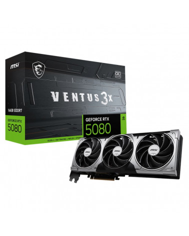 Видеокарта MSI RTX5080 VENTUS 3X OC 16GB GDDR7 256bit 3xDP HDMI 3FAN RTL