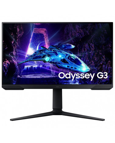 Монитор 24" SAMSUNG S24DG300EI Odyssey G3 Black (VA, 1920x1080, HDMI+DP, 1 ms, 178°/178°, 250 cd/m, 3000:1, 180Hz, Pivot) 