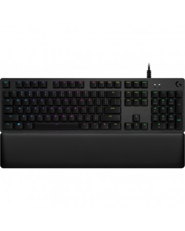 Клавиатура игровая Logitech G513 Carbon Tactile |920-009329| черная, механическая GX Brown, 104 клавиши, RGB подсветка, USB кабе